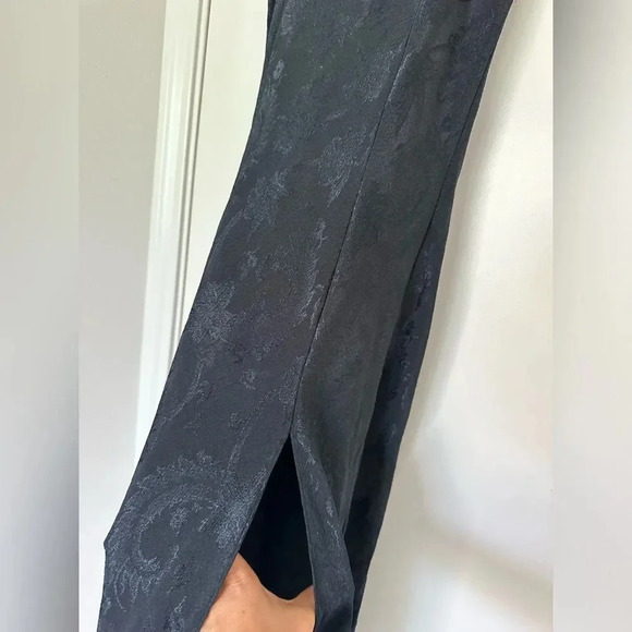 Victoria's Secret black lace lined floor length slit dress Size S - Picture 6 of 11